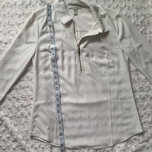 Lark & Ro Women's Loose Fit Half-Zip Popover Shirt - Picture 10 of 11